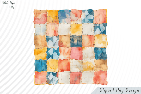 Download Watercolor Patchwork Quilt PNG Clipart - Premium Resources